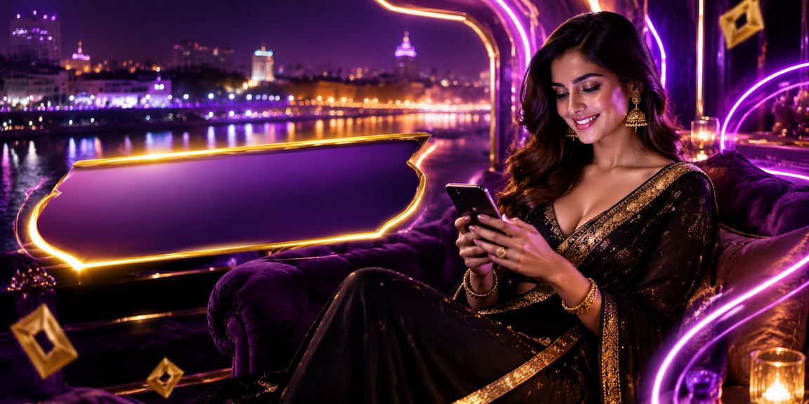 Ahmedabad riverfront view with mobile casino players