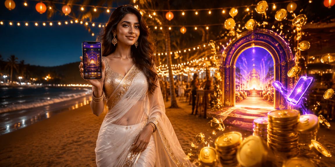 Indian woman using mobile payment in traditional saree